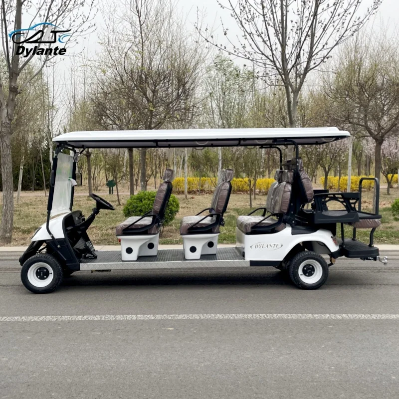 الأكثر مبيعا دورة الغولف الأمريكية مركبة مخصصة 8-مقعد عربة جولف كهربائية 4-Row سكوتر رياضي الصيد على الطرق الوعرة مركبة #5
