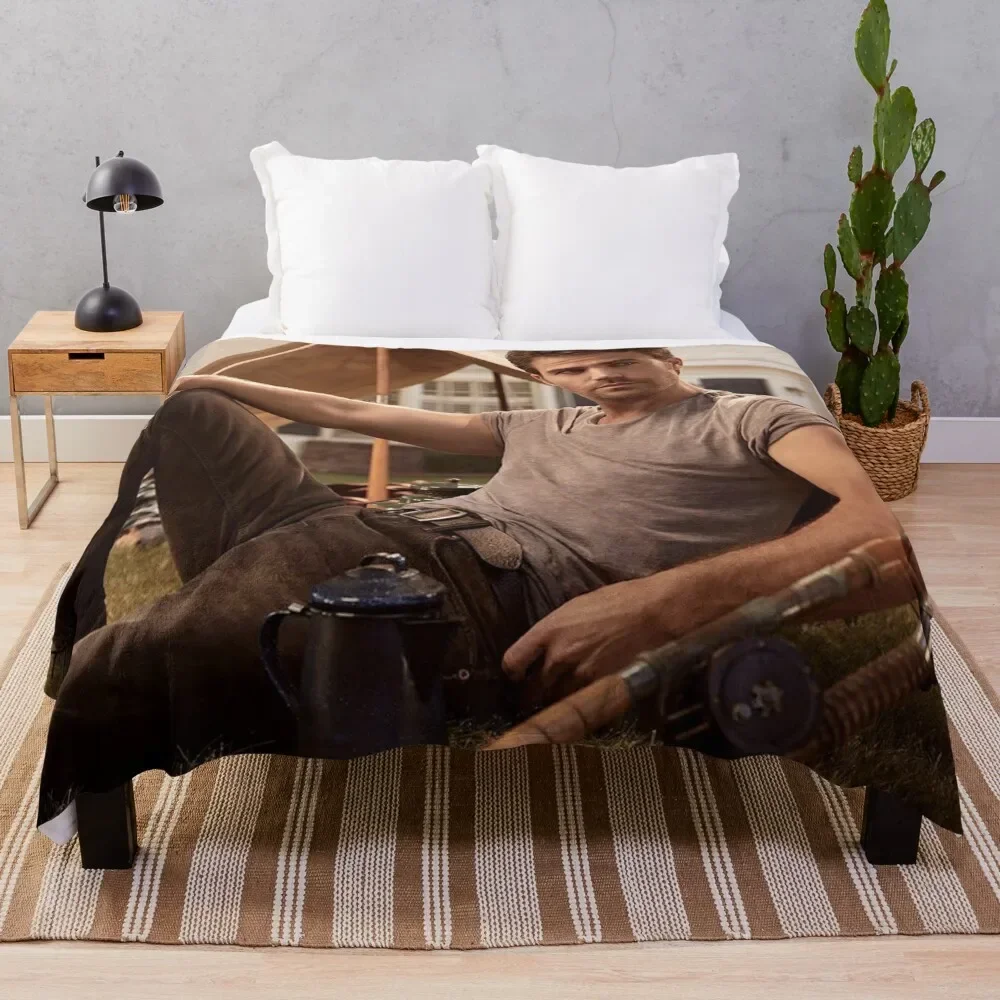 

paul wesley Throw Blanket Blankets For Bed Decorative Beds Multi-Purpose Moving Blankets