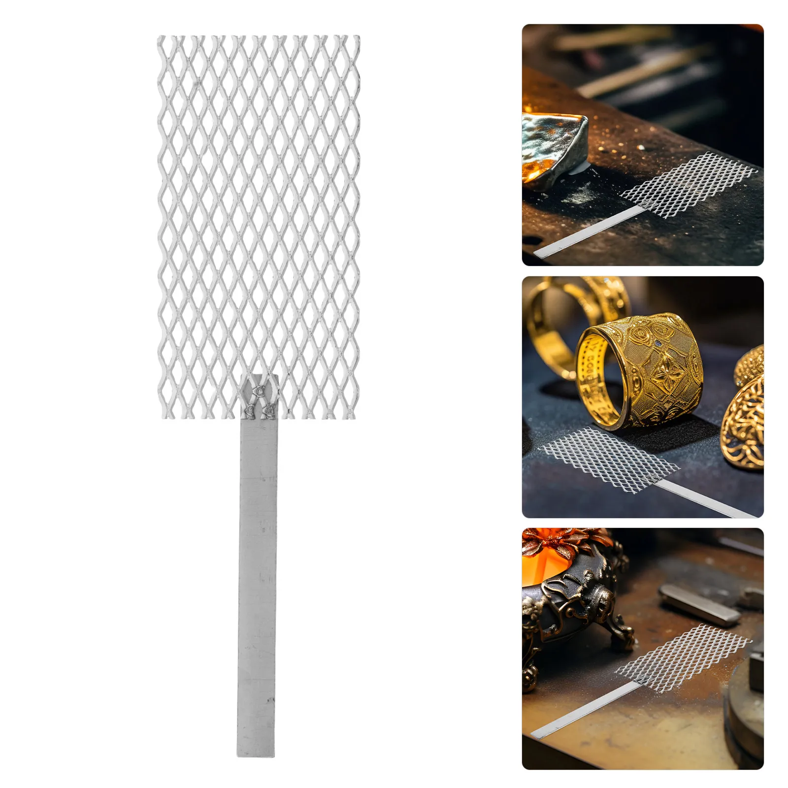 

Jewelry Metal Electroplating Mesh Tool Anode Plate for Jewelry Refinishing Professional Repair Tool Metal Plating Kit