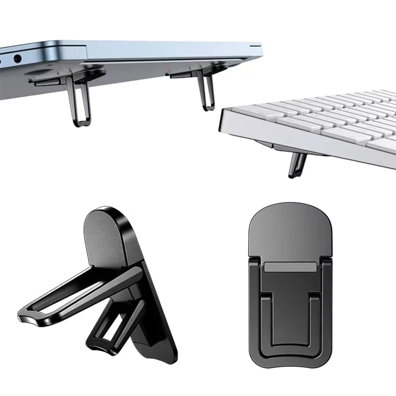 Adjustable Folding Laptop Stand Mini Legs Ultra-thin Portable Support Cooling Holder Feet Invisible Bracket For Macbook Laptops