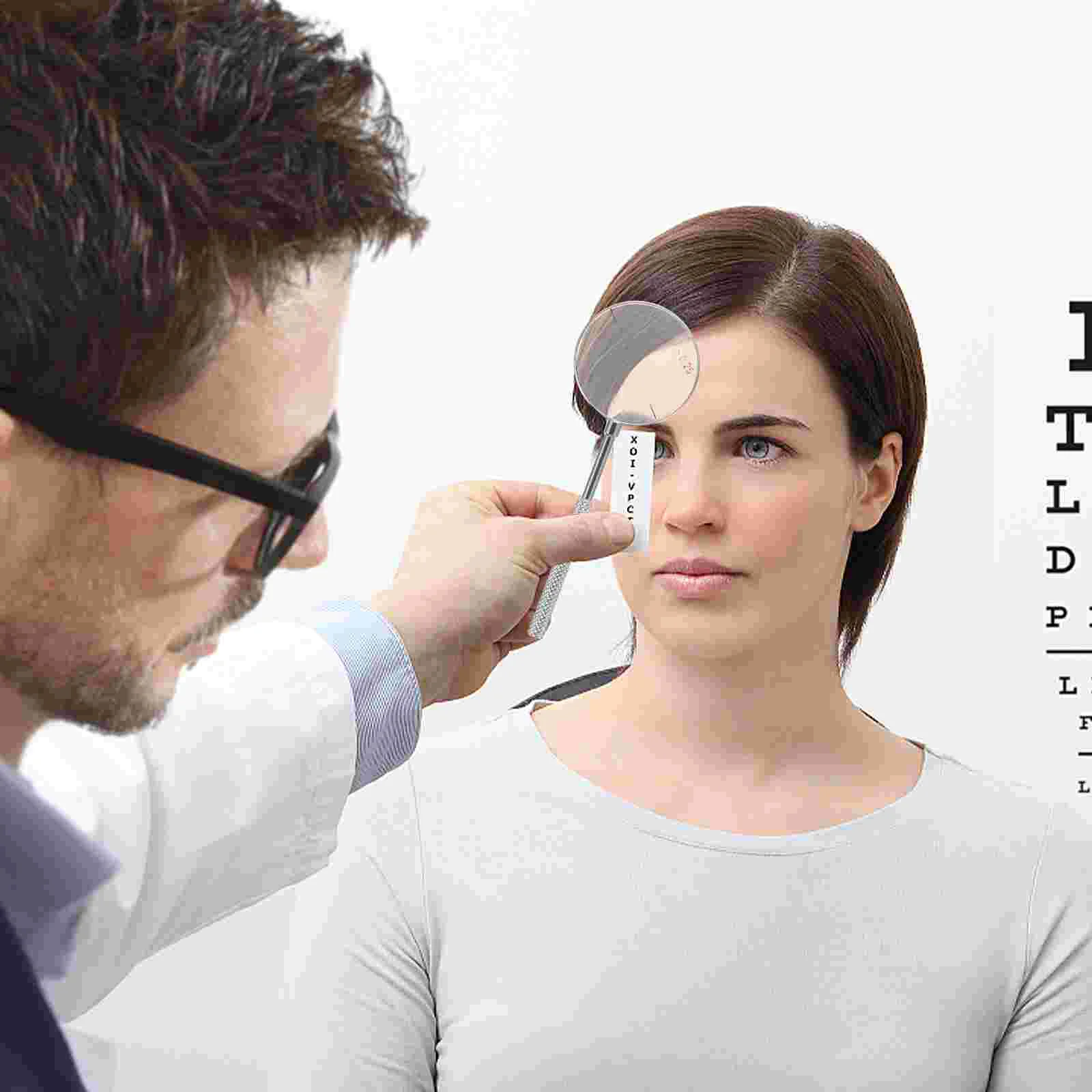 2pcs Round Optical Cross Cylinder Lens Tool Set Diopters 025 05 Copper Test Optometry Instruments Cylindrical Axis