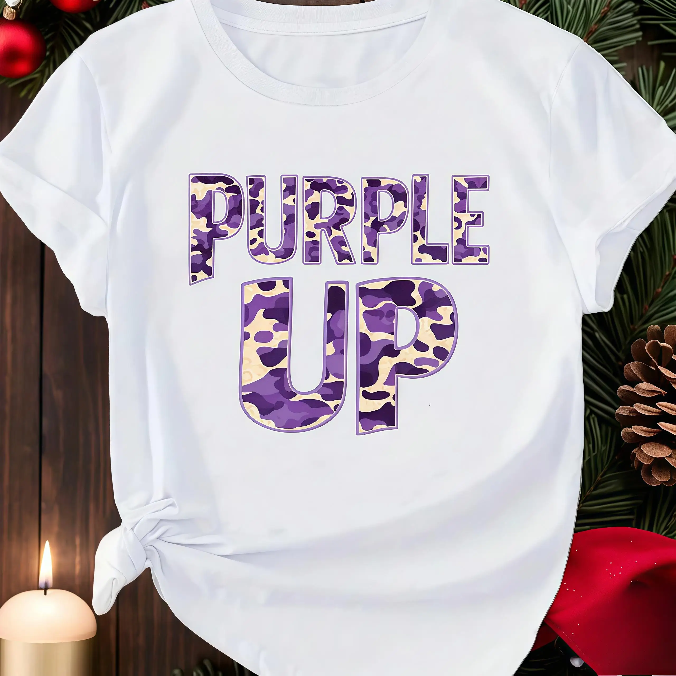 

Purple Up T-Shirt Military Child Support Graphic Tee Unisex Army Navy Air Force Family Gift for Kids Adults