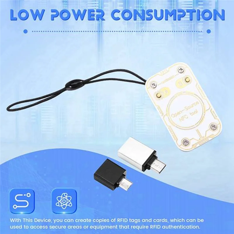 

BNVN-Chameleon Ultra RFID Smart Chip Readerr+4XCUID 3XUID Keychain Smart Card Emulator 125K 13.56M IC ID Card Decode NFC Read Wr