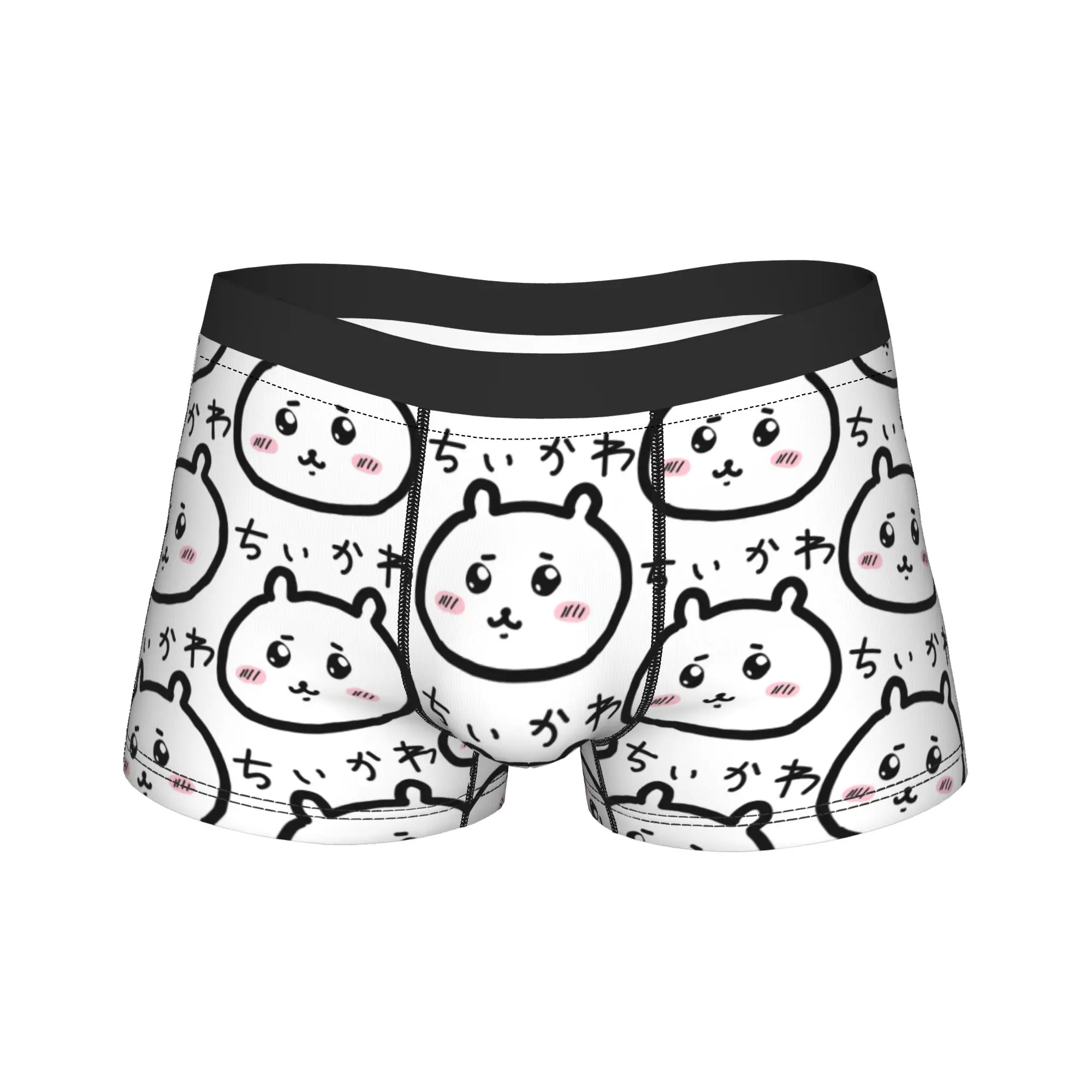 Man Chiikawas Lange Unterwäsche, modische Boxershorts, Shorts, Höschen, männliche Polyester-Unterhose, M-XXL