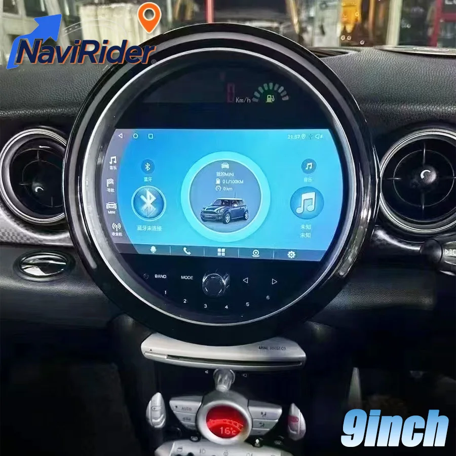 For BMW Mini One Cooper R55 R56 Peaceman Clubman 2007-2010 Android Autoradio Car LCD Instrument Cluster Carplay GPS Navi Stereo