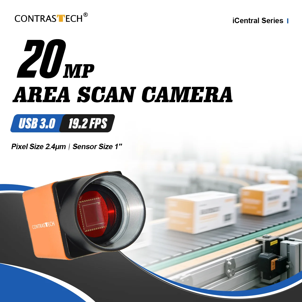 20mp IMX541 18fps USB 3.0 Embedded Vision Camera for Visual Inspection