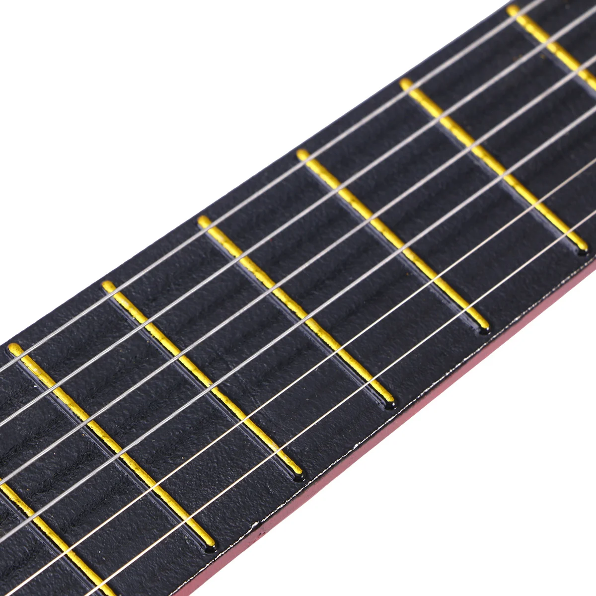 

Children Guitar Small Portable Wooden Acoustic 6 String Ukulele Beginner Instrument Smooth Frets