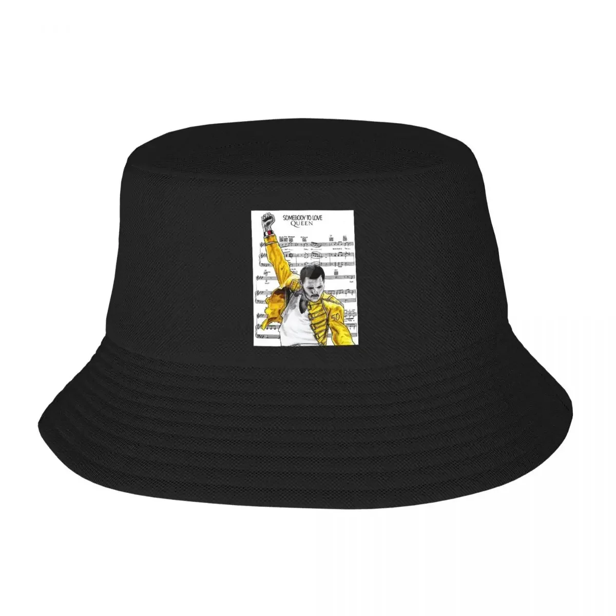 Custom Freddie Mercury Bucket Hat Men Women Fashion Summer Outdoor Sun Fisherman Cap