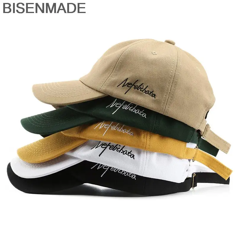 BISENMADE Baseball Cap For Women And Men Fashion \'Nefelibata\' Embroidered Summer Sun Hat Casual Cotton Snapback Hats Unisex