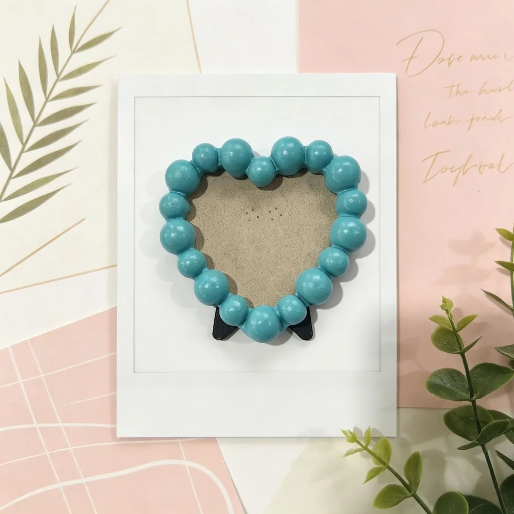 Decorative Resin Photo Frame with Built-In Stand