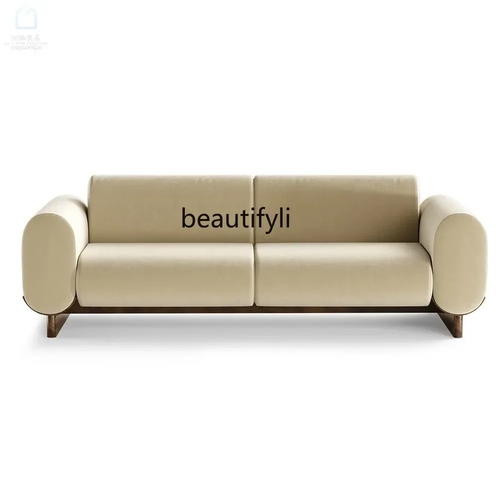 S132 Italian light luxury sales office sofa post-modern three-person sofa model room beauty salon