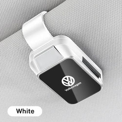 Car Sun Visor Glasses Holder Sunglasses Case Eyeglasses Clip For Volkswagen VW GTI Polo T5 Passat b6 Golf Tiguan Jetta T-ROC