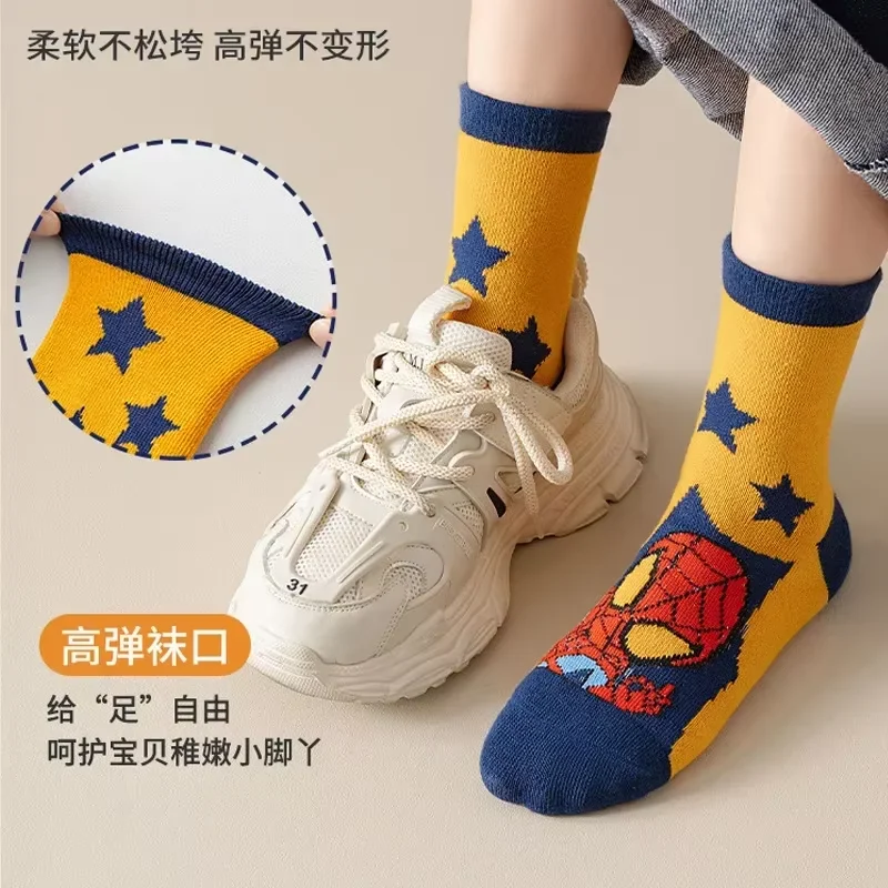 Neue Cosplay Kostüme Anime Socken Spinne Cartoon Anime Held Baumwolle Jungen Kinder Kurze Socken Herbst Winter Superhelden Cosplay