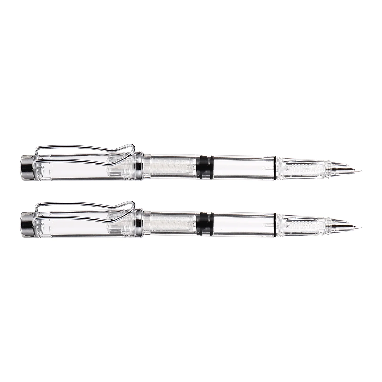 2 Pcs Pen Gift Pens Fountain Stationery Studying Office School Metal Writing Student