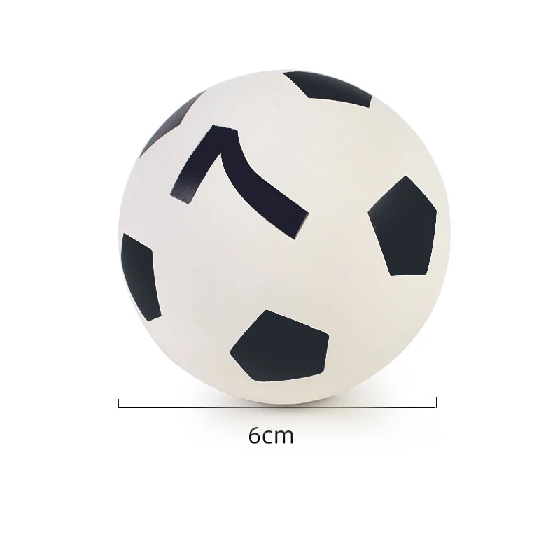 6cm Super High Bouncy Mini Rubber Small Football Decompression Hollow Elastic Squash Ball giocattolo per bambini MINI regalo di calcio