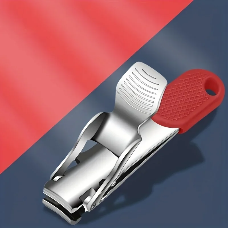 Stainless Steel Portable Folding Nail Clippers with Keychain - Convenient Pedicure Tool for On-the-Go Grooming image 5