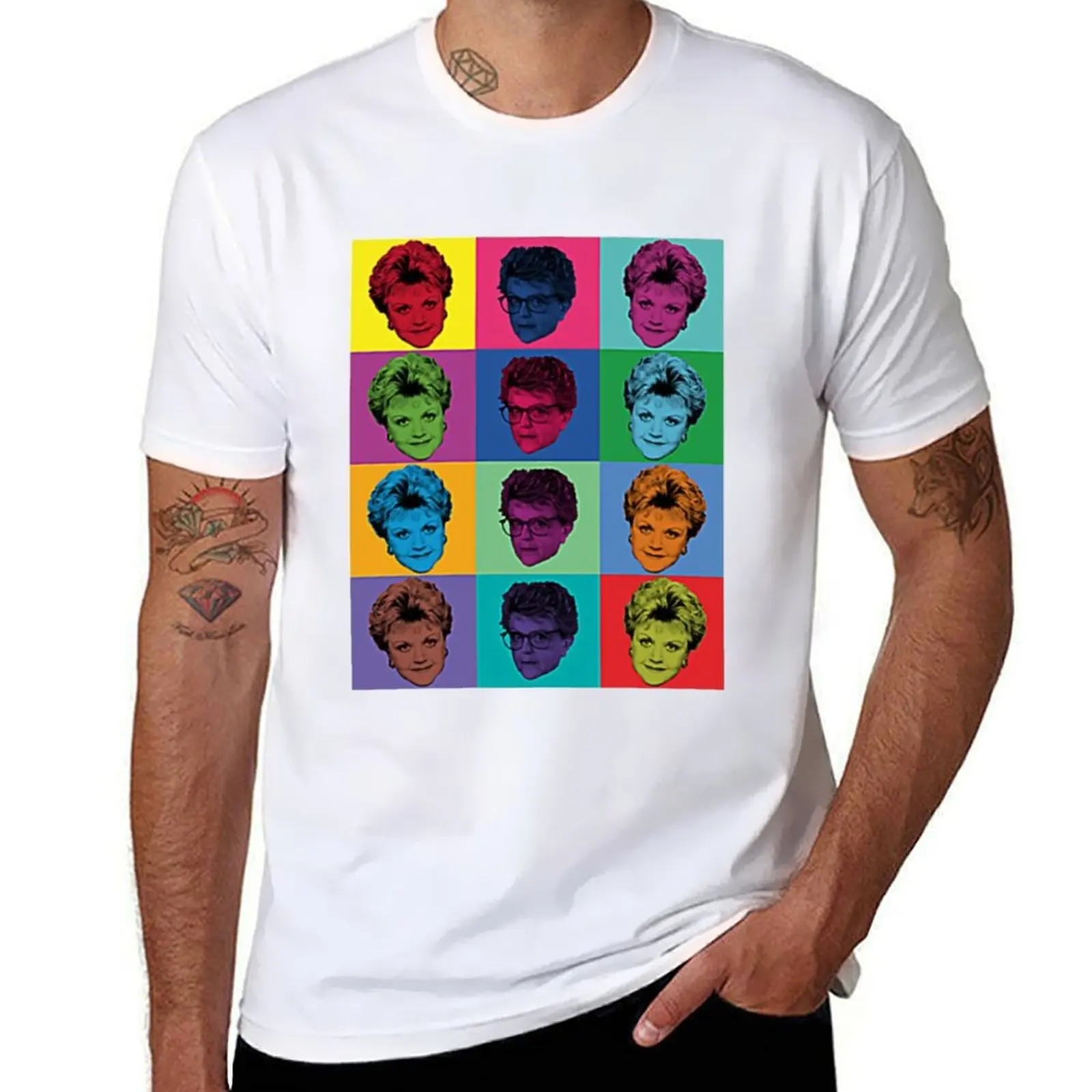 

Jessica Fletcher PopArt T-Shirt t shirt custom print anime tshirt man t shirt cotton T-shirt