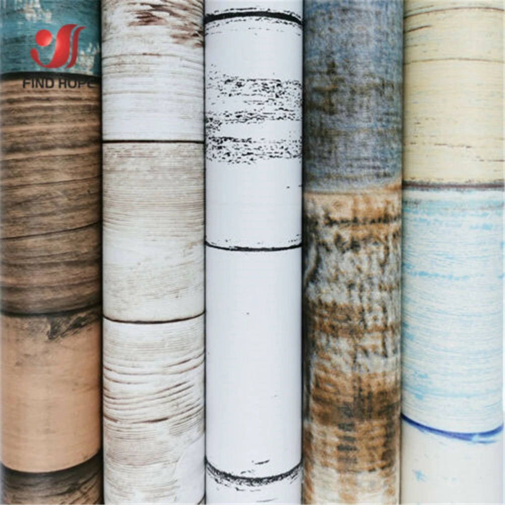 

45cm x 100cm Wood Grain Contact Paper Peel and Stick Self Adhesive Wall Sticker Kitchen Furniture Decor Home Roll DIY