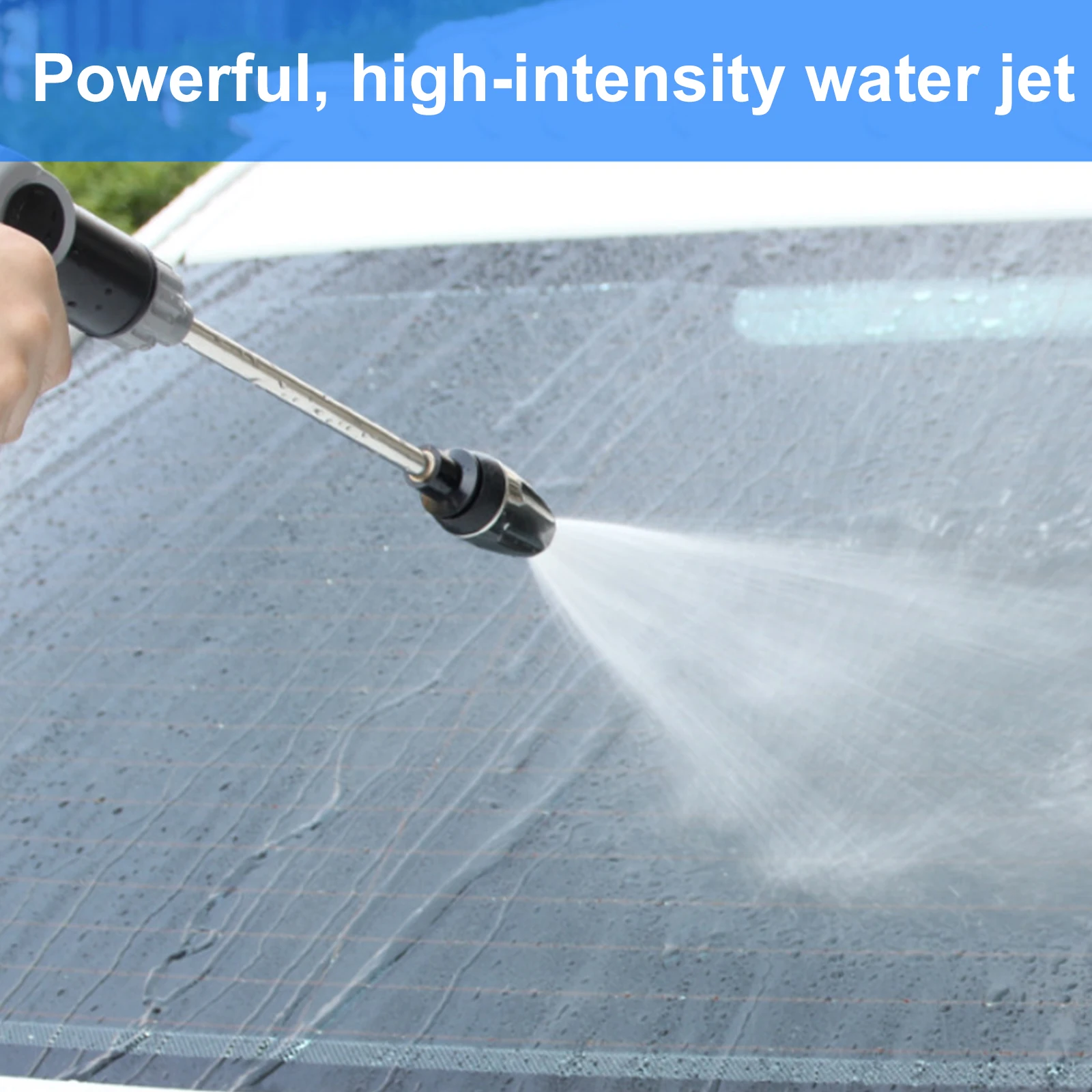 High-Pressure Car Washing Water Gun Foam Kettle Garden Lawn Watering Irrigation Tools 3/4in Expandable Hose Cleaning Supplies view 4