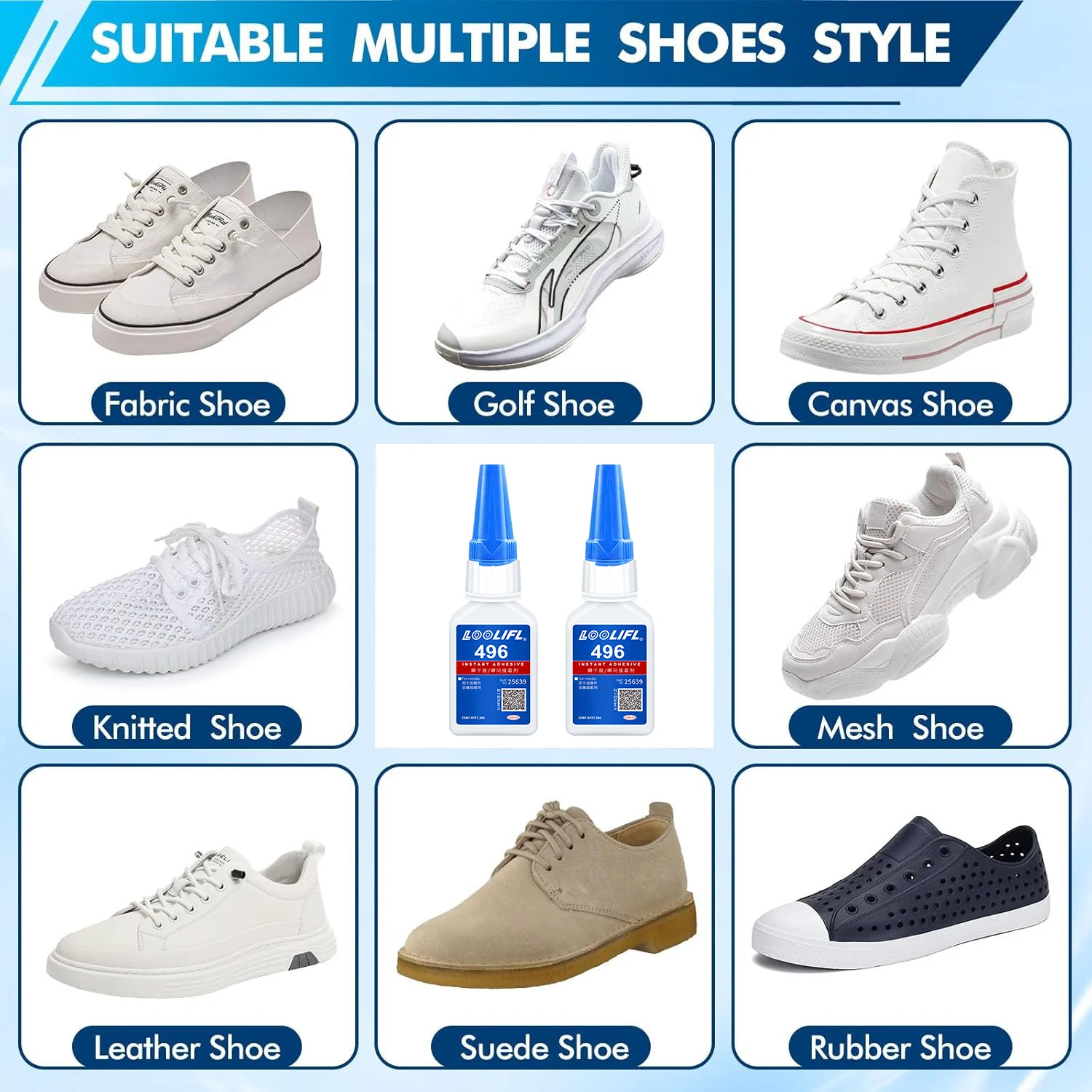 الغراء الأحذية - الصف المهني ، واضح ، مقاوم للماء ، تجفيف سريع ، مثالي لأحذية المشي لمسافات طويلة ، أحذية رياضية ، صنادل ، وMoresuper الغراء