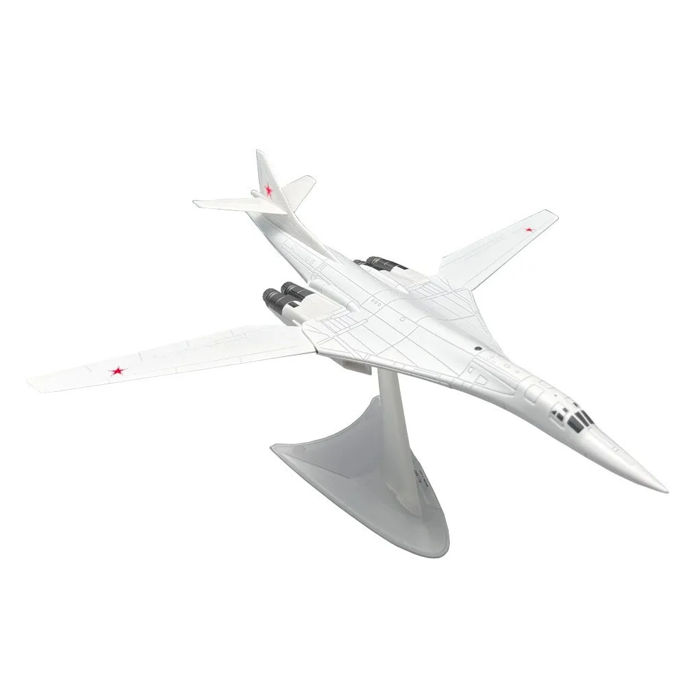 TU160 1/200 Scale Russian Soviet TU-160 Bomber Fighter White Swan Diecast Finished Military Plane Model Collection