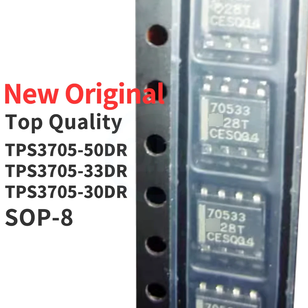 

(5 Pieces) TPS3705-50DR TPS3705-33DR TPS3705-30DR SOP-8 New Original