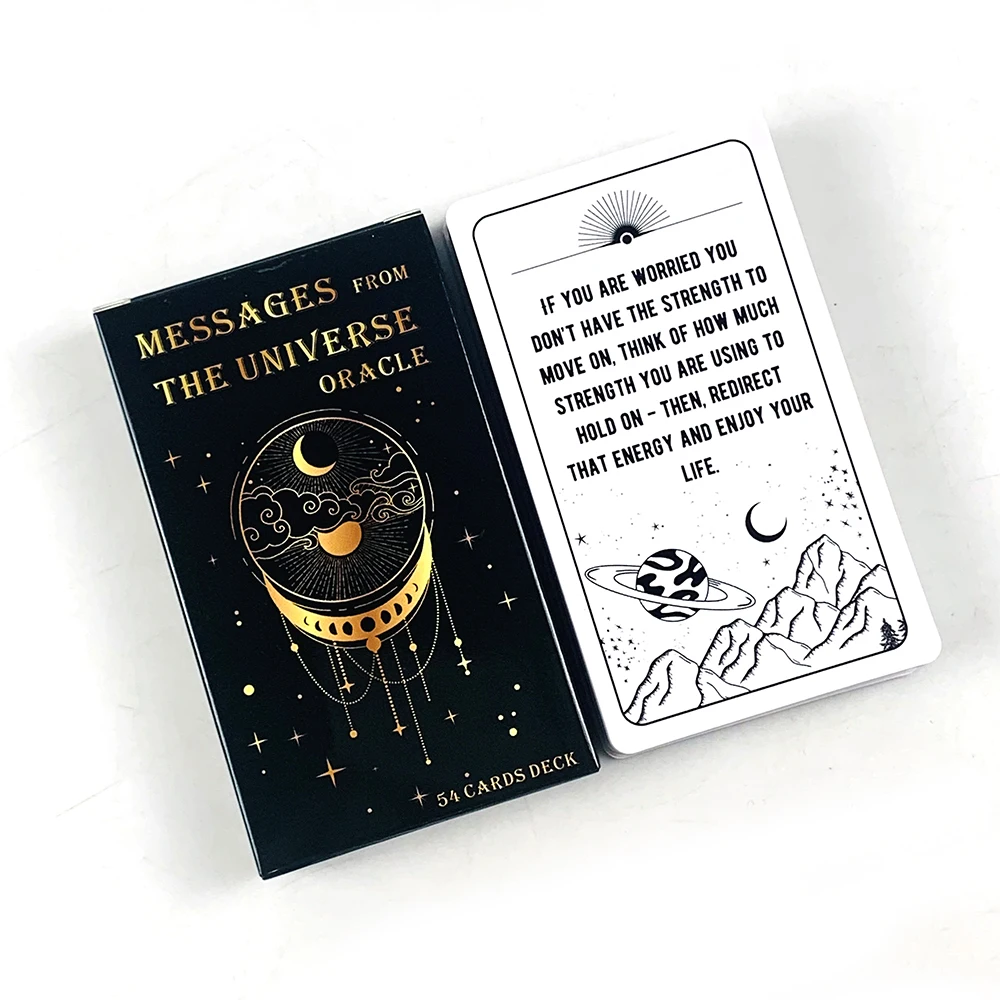 Messages From The Universe Oracle Cards 54 English Version Divination Spiritual Guidance & Daily Inspiration Cards for Beginners