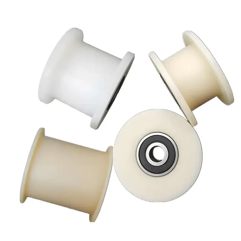 High quality H shaped nylon pulley Lifting rail wheel Plastic roller Used for mechanical track Sliding door slot 32 42 62 82mm