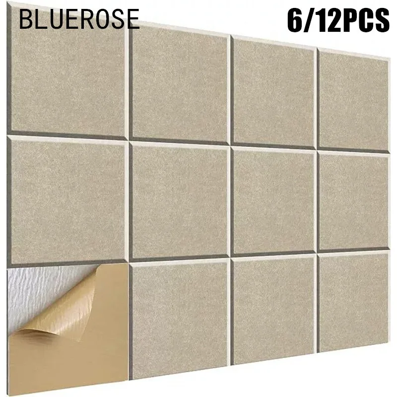 Self-Adhesive Acoustic Panels Peel & Stick High-Density Sound Proof Foam Panel for Wall Soundproof Wall Panels for Home & Office