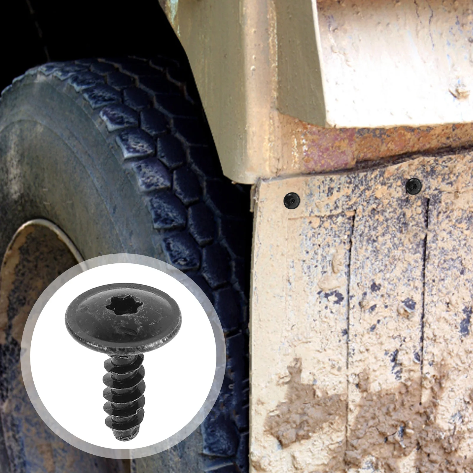 

50 шт. винты для брызговика M5, саморезы по металлу для автомобиля, брызговик, рамка для номерного знака, автомобильное крепление, фиксация