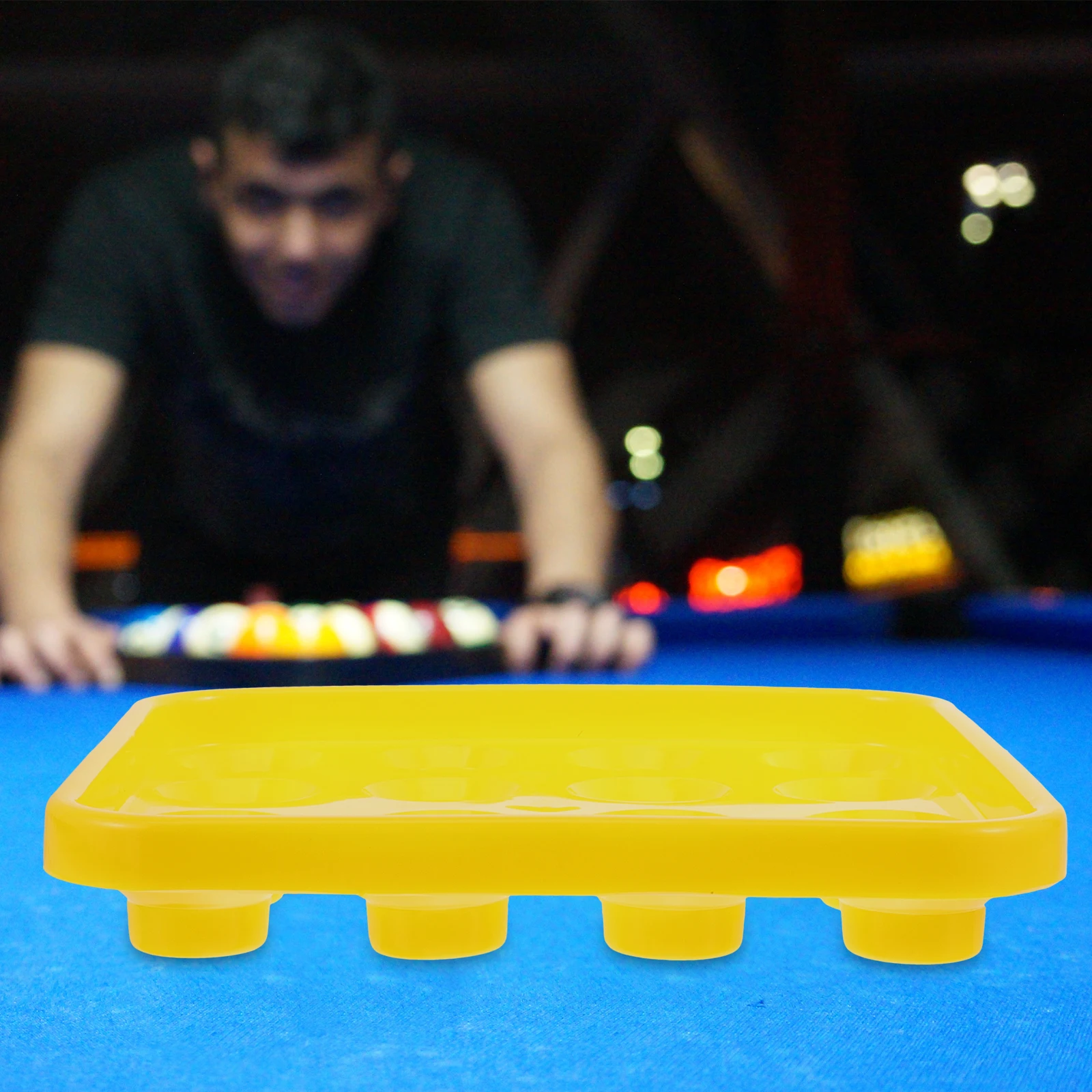

Pool Ball Tray Plastic Snooker Ball Holder 16 Balls Storage Organizer Table Billiard Accessory Clear Bins for Organizing