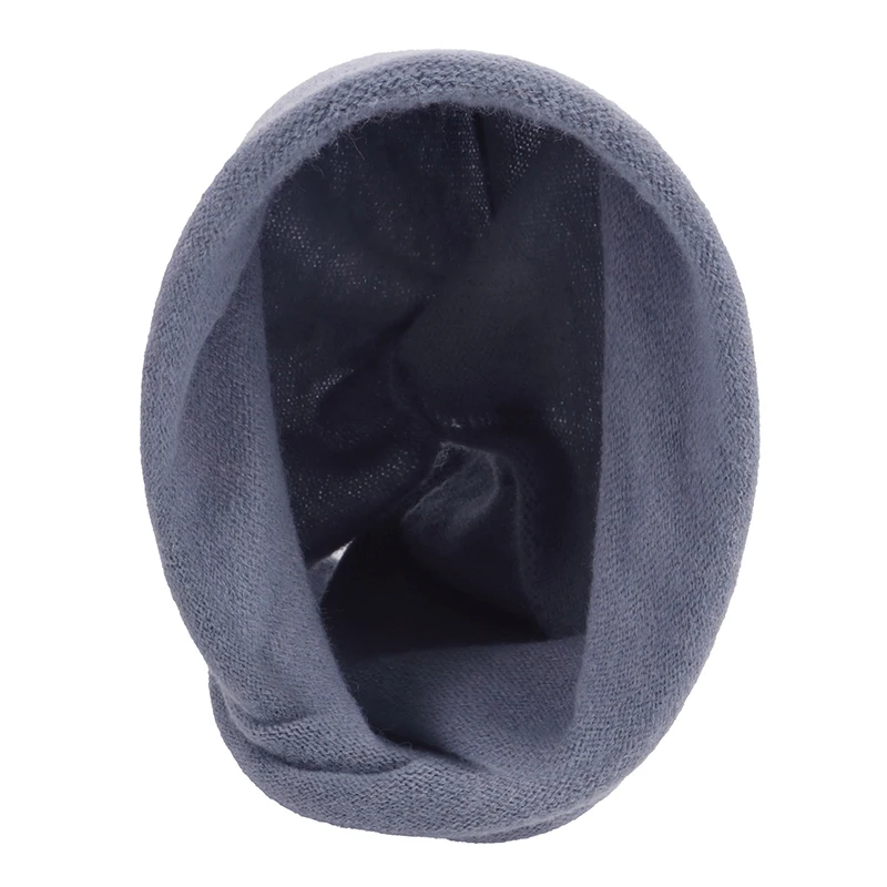 Women Winter Scarf One Piece Hat Imitation Cashmere Cotton Knitted Pullover Wool Hat Outdoor Neck Warm Balaclava Mask Ski Bonnet