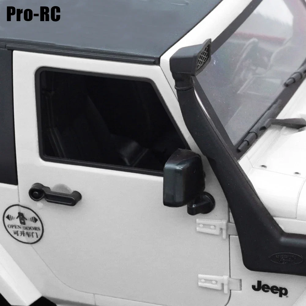 VITEZOR 1:10 RC Crawler Samochód Miękki Gumowy Snorkel Czarny do Axial SCX10 D90 Jeep Wrangler Karoseria Część