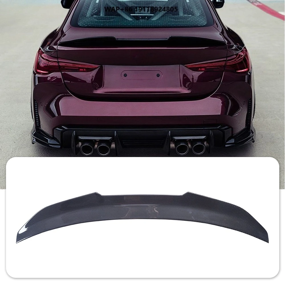 

For 4 Series G22 Coupe/M4 G82 PSM Style Dry Carbon Fiber Rear Spoiler Trunk Wing 2020-2025