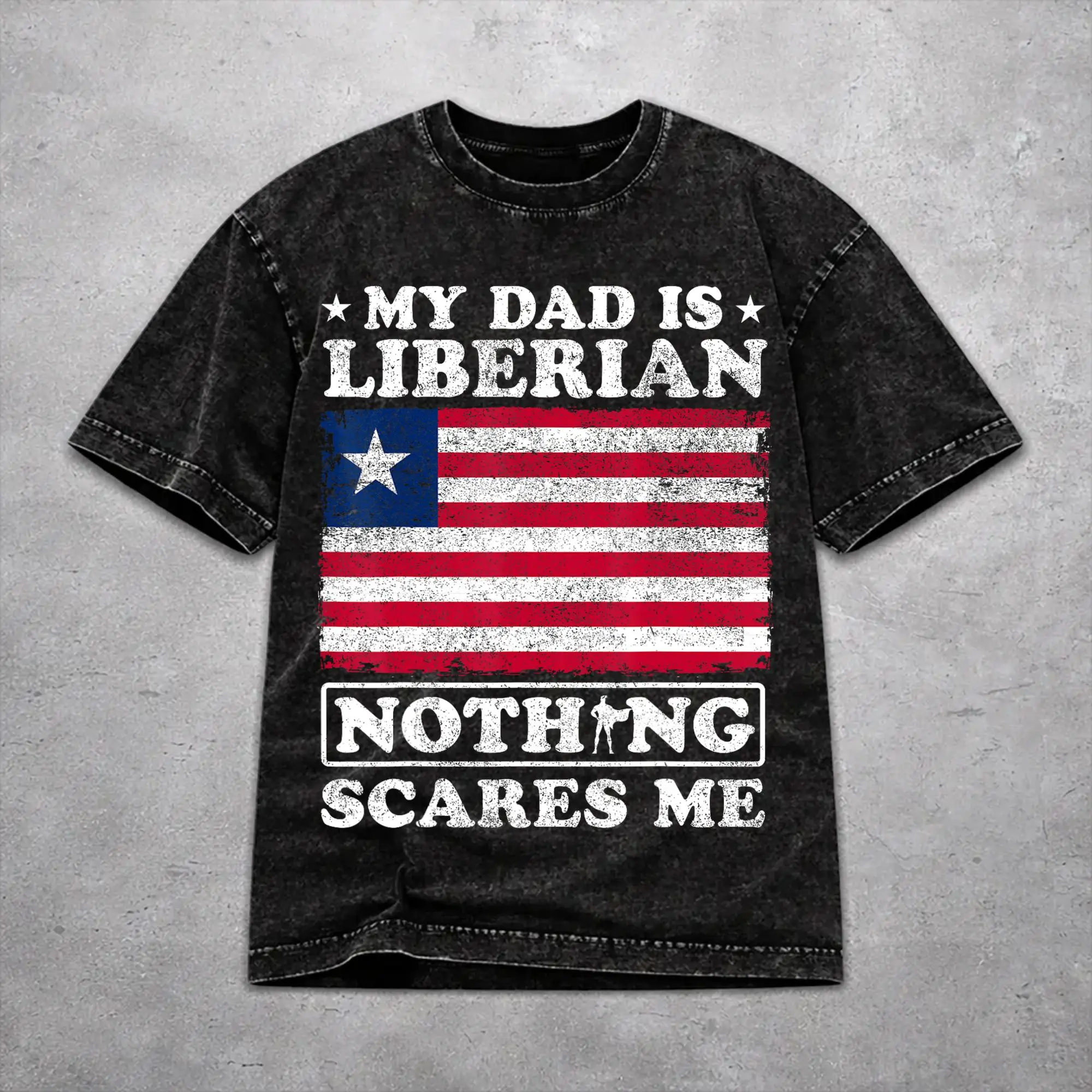 Oversize Liberia Independence Day Merch T Shirt for Men Women  Cotton Washed Tee Shirt Clothing