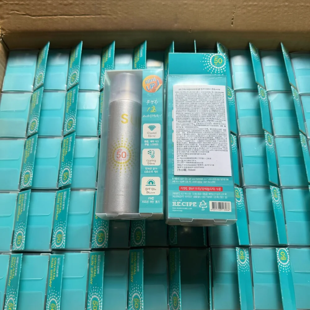 Korean Crystal Sunscreen Spray SPF50 PA Plus Plus Plus Plus Transparent Invisible Body Face Protective Mist Waterproof Skincare