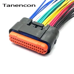 1 Set 18/26/34 Pin Way ECU Connector Sealed Female Wire Connector for Auto ECU Pin Header Right Angle JAE MX23A34SF1 MX23A34NF1