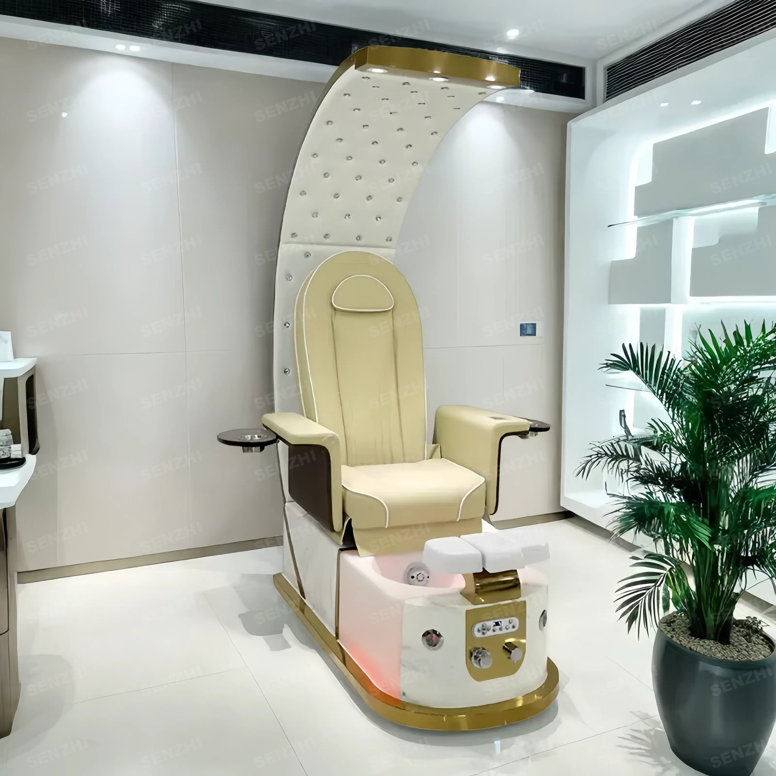 

Luxury Modern Throne Manicure Foot Massage Spa Pedicure Chair Professional Salon Furniture Nail Pedicure Chair