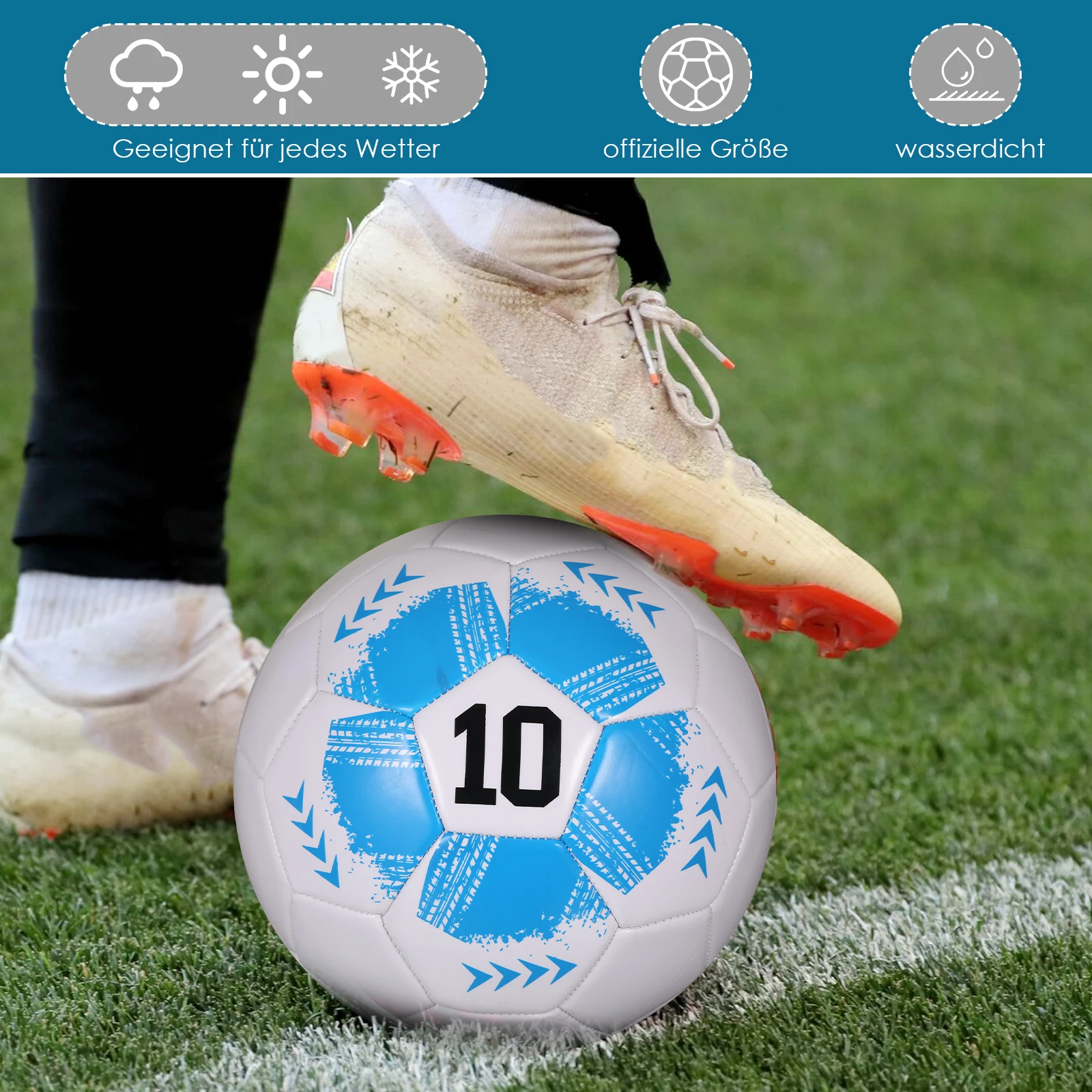 

Soccer Balls Standard Size 5 High Quality Seamless Balls PU Material Outdoor Football Training Match Game futbol