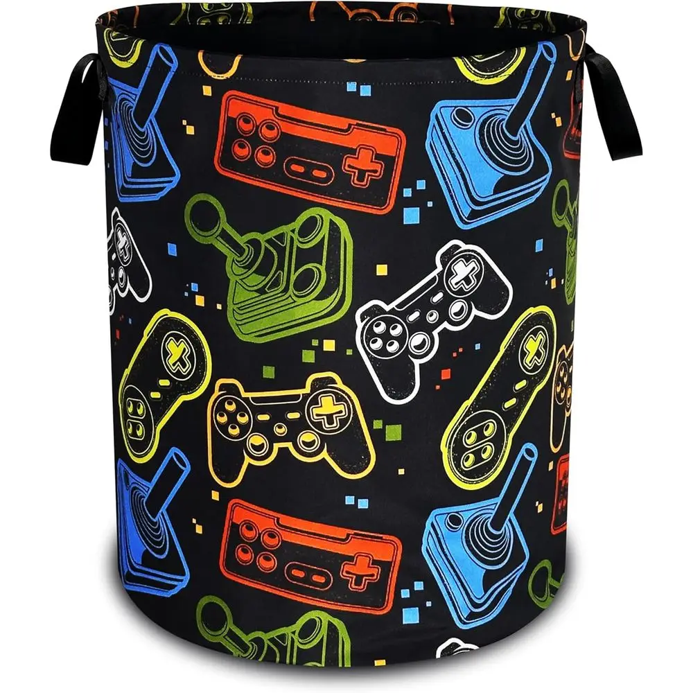 

Складная красочная корзина для белья Оксфорд с ручкой, корзина для хранения комнат и общежитий 18,9x16,5