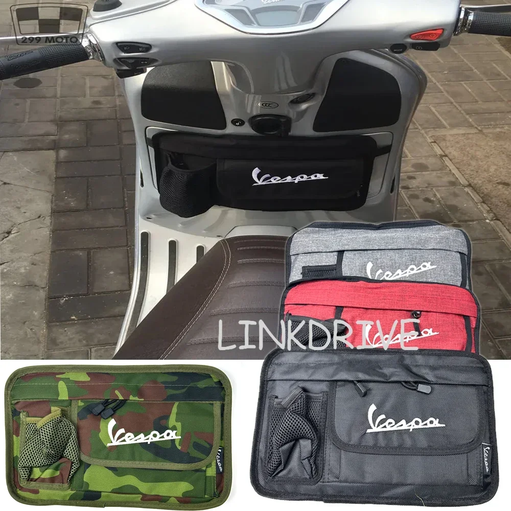 Universal Storage Bag for Piaggio Vespa GTS Super LX 125FL GTS 125ie 300ie Super GTS 300 150 125 200 Motorbike Tool Glove Bag