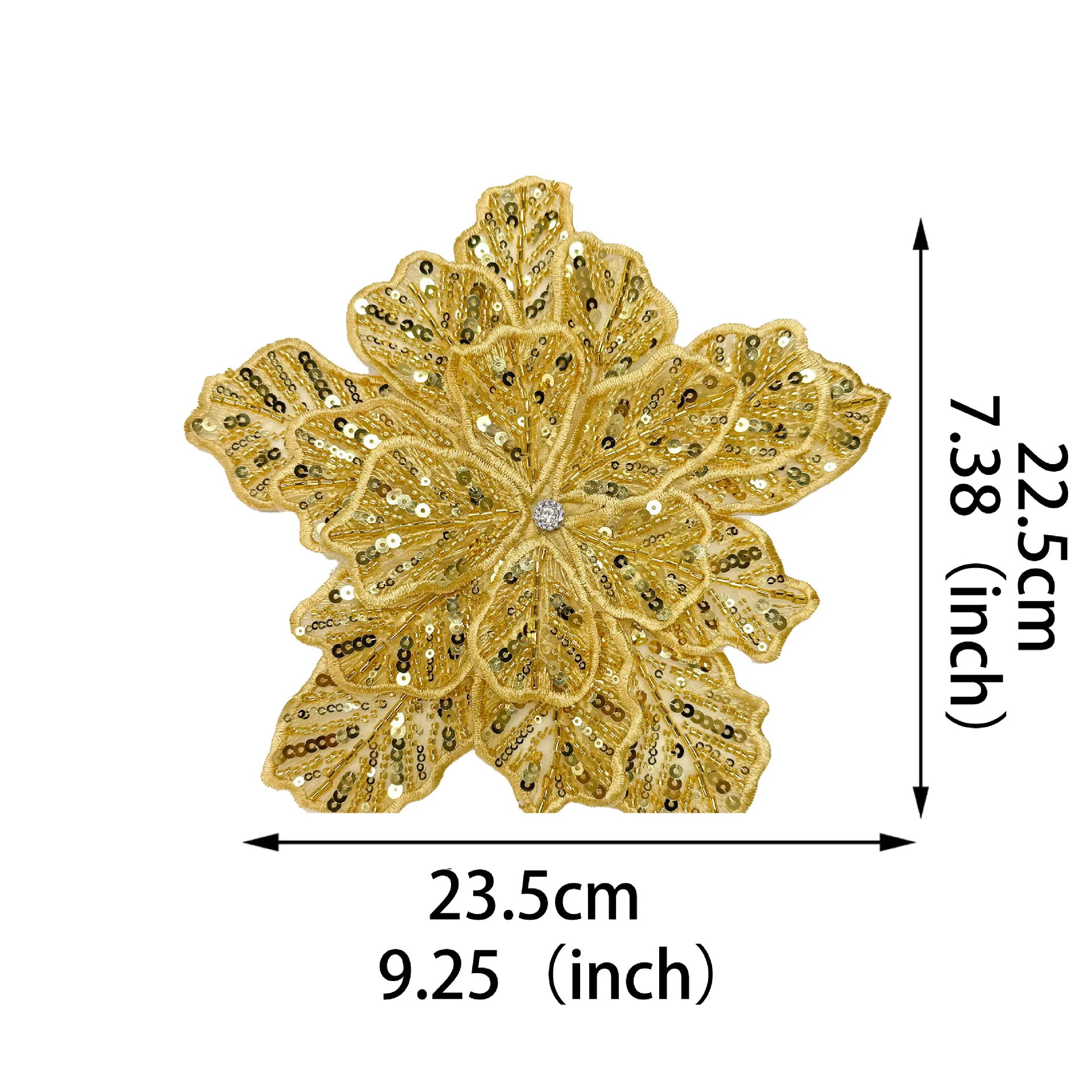 Multi Colored Sequins, Three-dimensional Flowers, Dazzling Materials, Clothing, Hair Accessories Handmade Decorative Accessories