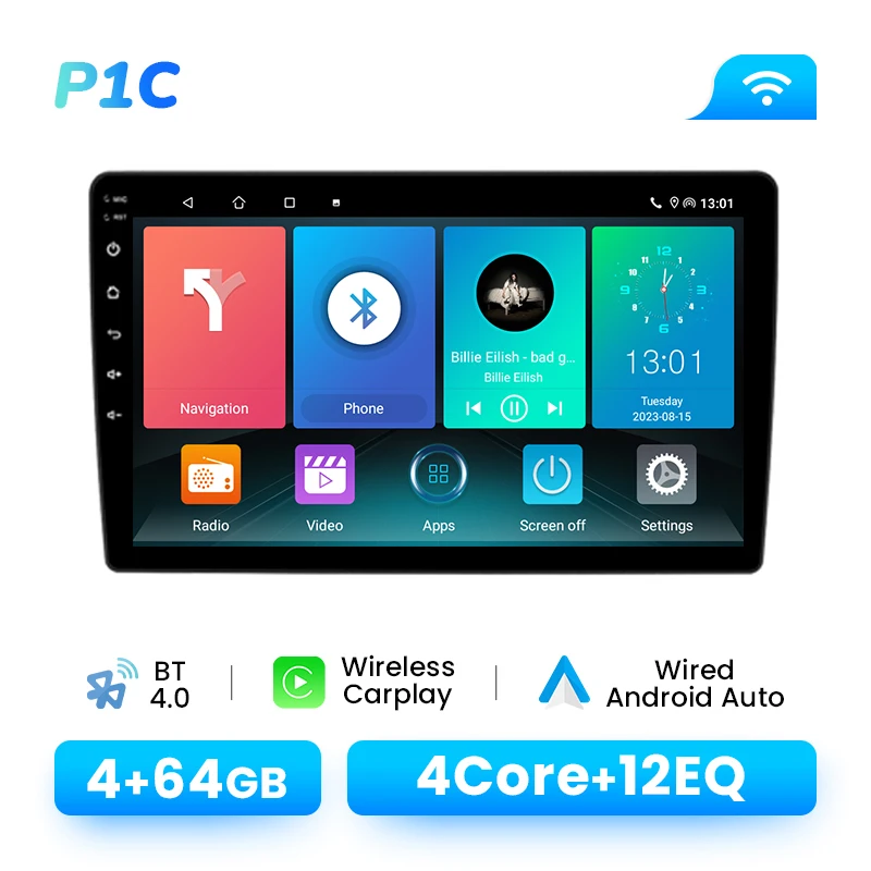 1280*720 IPS Scherm Android 14 Autoradio Voor Peugeot 407 2004-2011 Draadloze CarPlay Auto 8 Core multimedia GPS 4G Wifi DSP RDS