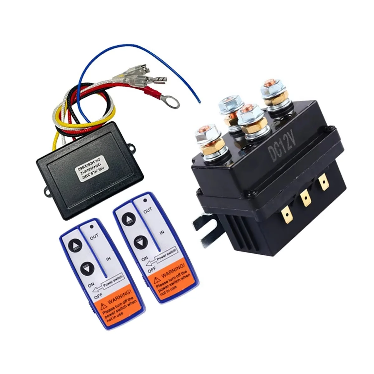 

12V 500A Winch Relay 4450 Set - Twin Remote Controls with Controller & Relay Kit for ATV/UTV Winches