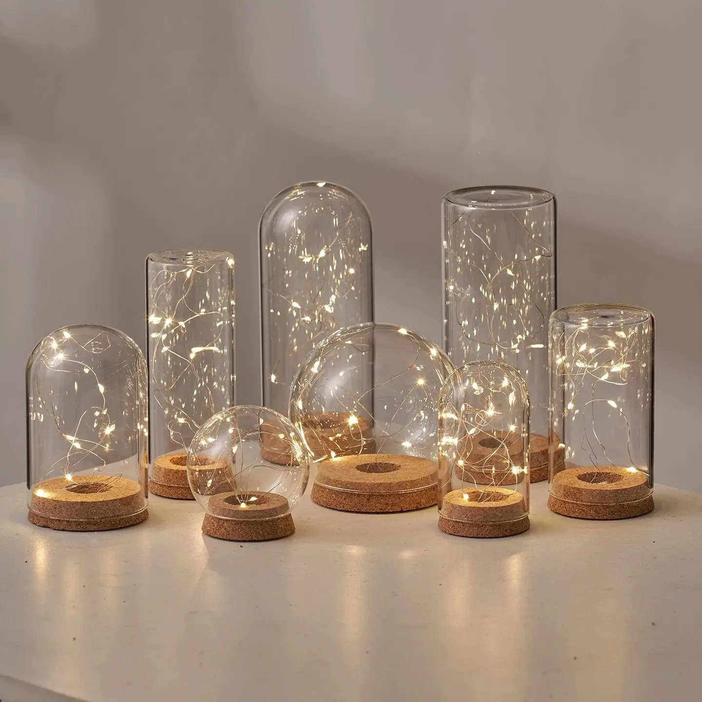glass LED Nightlight boys and girls birthday  creative DIY ornaments free shipping