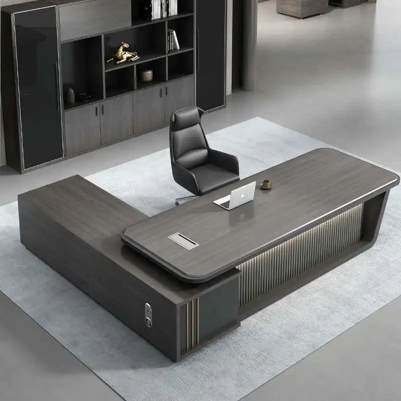 

Work Minimalist Office Desk Organizer Storage Design Boss L Shaped Office Desk European Unique Modern Escritorio Desk Furniture