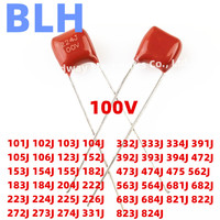 10PCS 100V 184J 180NF 0.18UF 204J 200NF 0.2UF 222J 2.2NF 223J 22NF 0.022UF 224J 220NF 0.22UF 225J 2.2UF CBB Capacitor P5 P7.5 P8