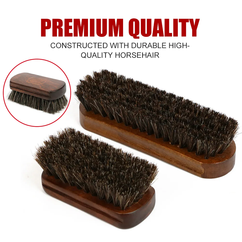 Car Interior Cleaning Tool Horsehair Brush Soft Cleaner Brush For Leather Seat Steering Wheel Dust Remover Auto Detailing Brush