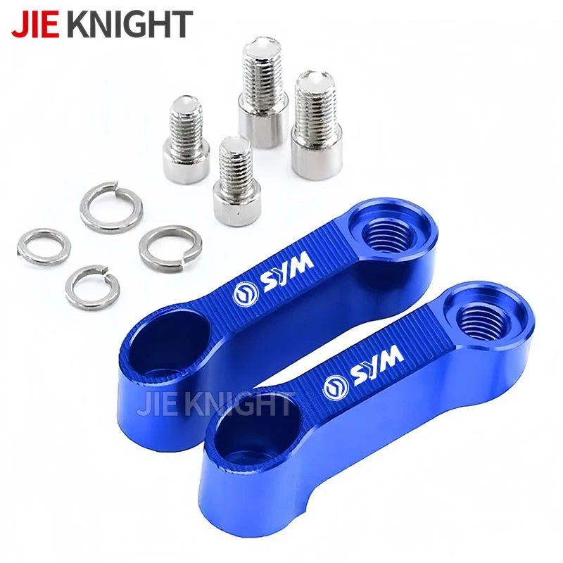2 pz Moto Specchi Retrovisori Estensione Riser Specchio Extender Adattatori Riser Forniture Specchi Base Vista Posteriore Per Sanyang SYM