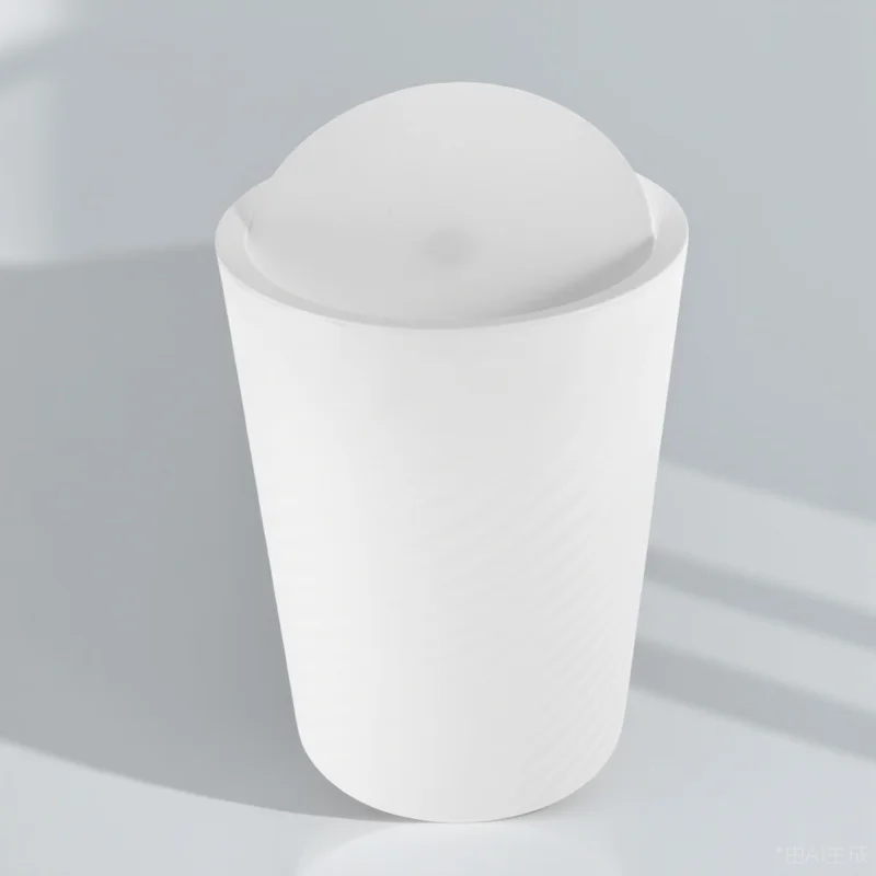 

Trash Can Covered Large Capacity Wastebasket Sturdy Bathroom Office Bedroom Trash Bin Odor Control Multi Use Garbage Bin